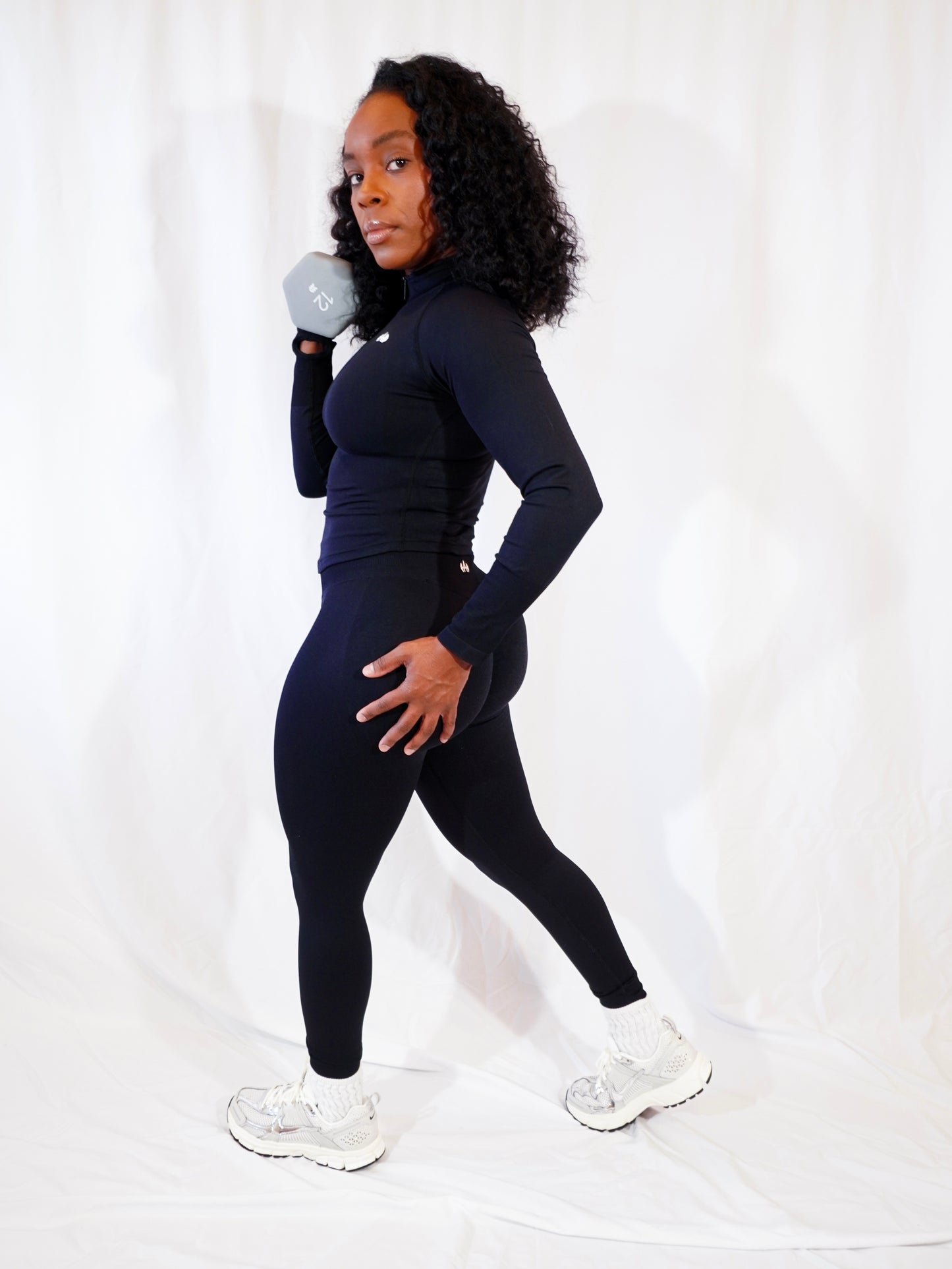 Stand Collar Top and Leggings