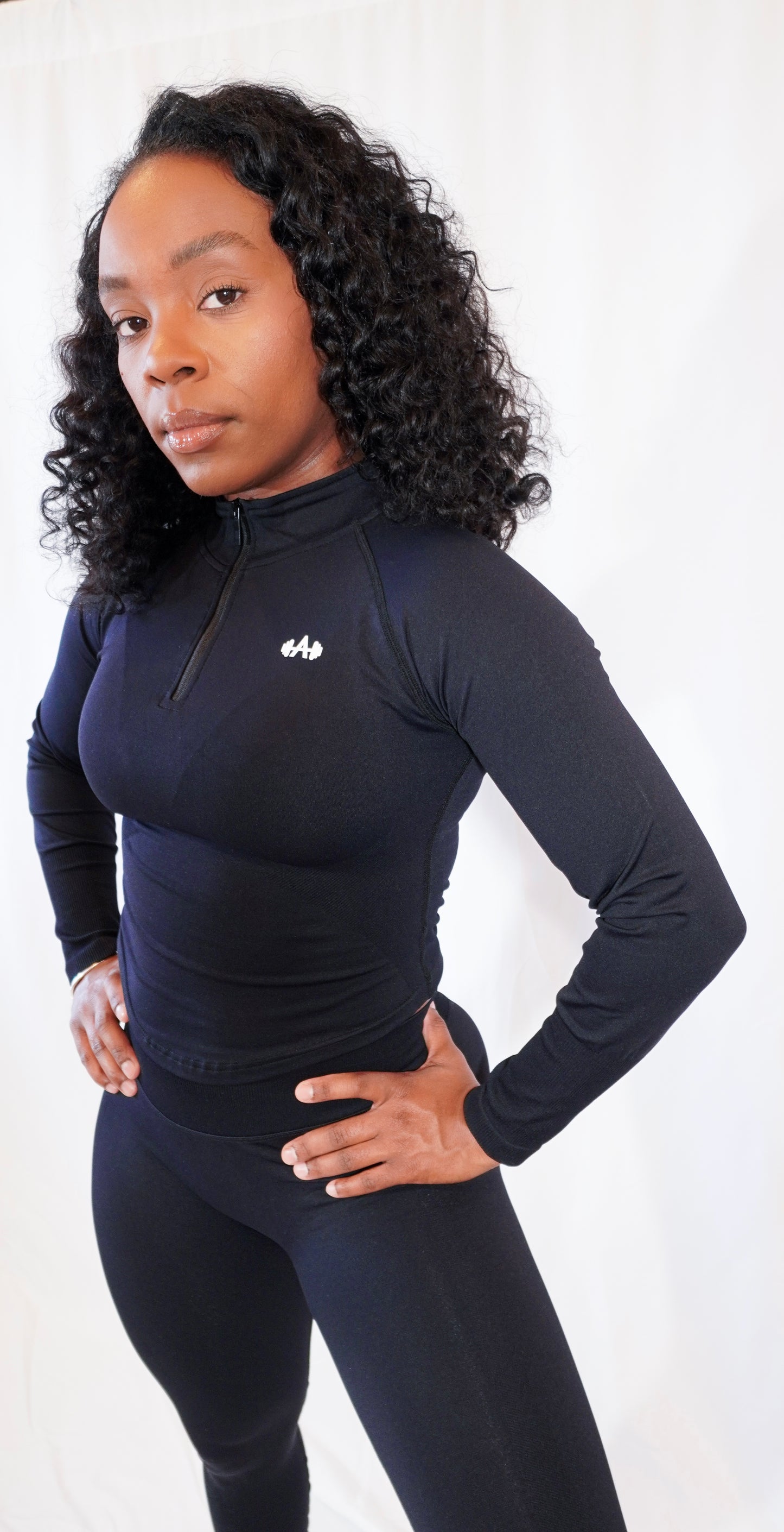 Stand Collar Top and Leggings